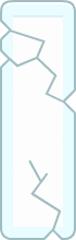 Long rectangle glass